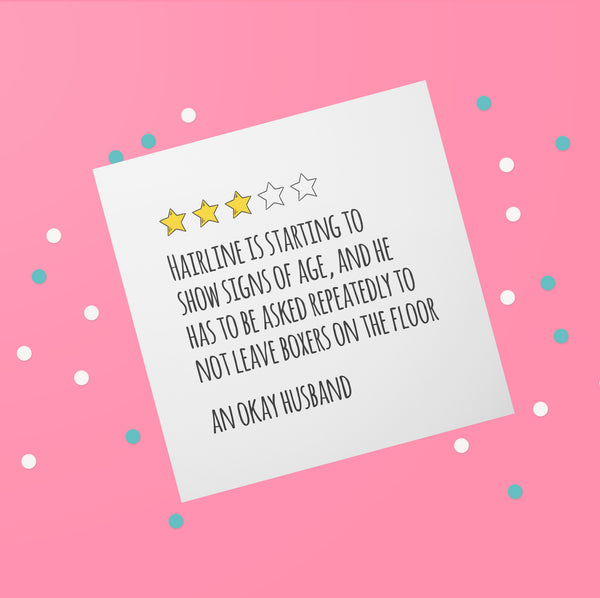 Custom Review Card with Star Rating - The Perfect Valentine's Card
