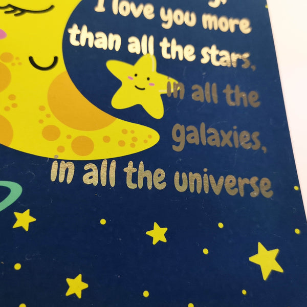 Adorable Hand Illustrated Mother's Day Foil Card