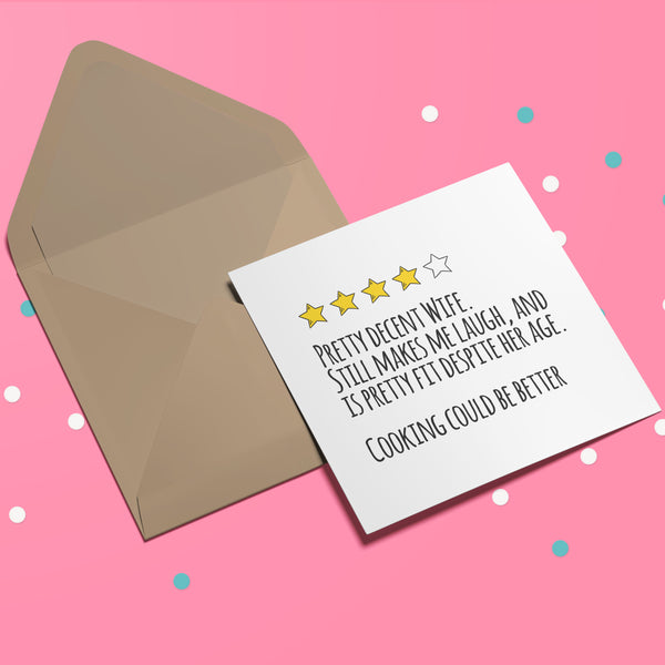 Custom Review Card with Star Rating - The Perfect Valentine's Card