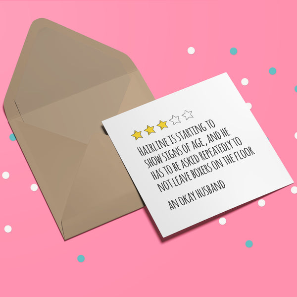 Custom Review Card with Star Rating - The Perfect Valentine's Card