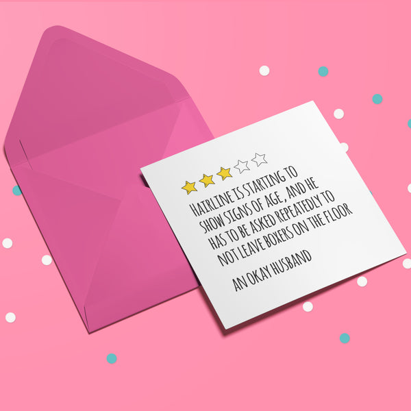 Custom Review Card with Star Rating - The Perfect Valentine's Card