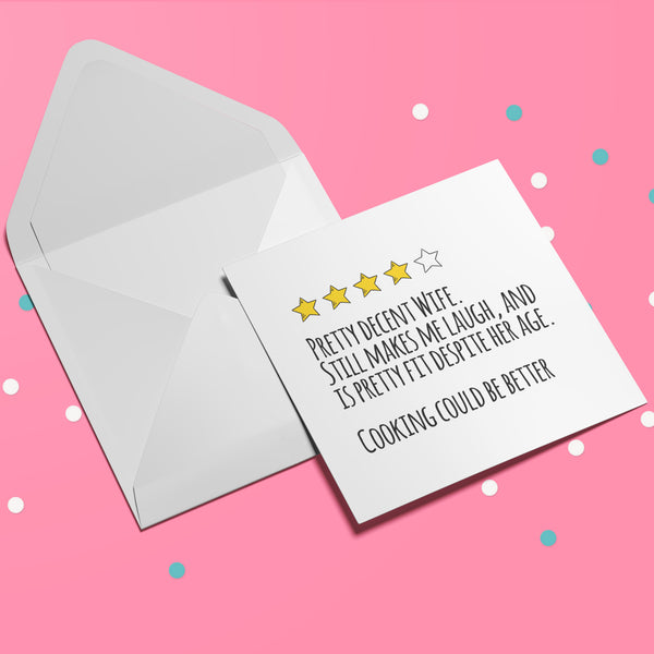 Custom Review Card with Star Rating - The Perfect Valentine's Card