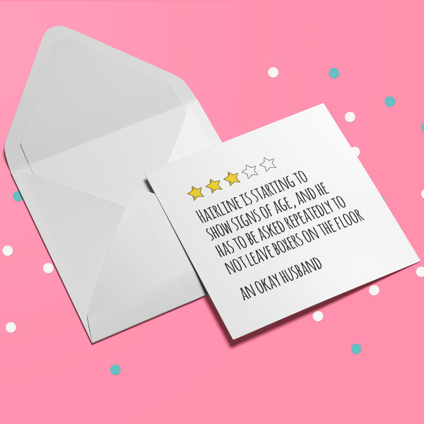 Custom Review Card with Star Rating - The Perfect Valentine's Card