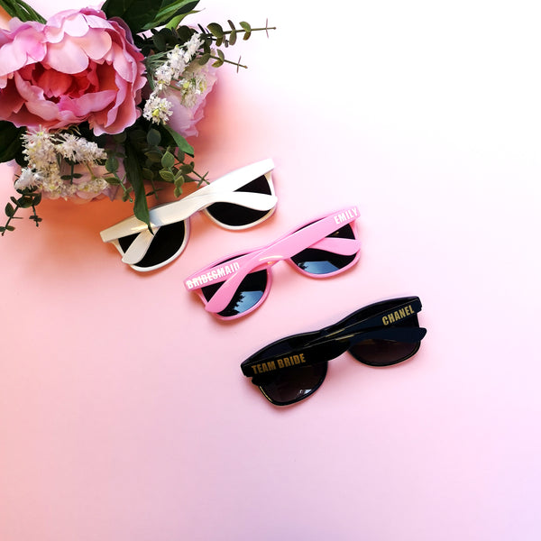 Custom Sunglasses - Perfect for Bachelorette Parties or Weddings