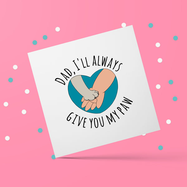 Cute Dog Dad Father's Day Card - Perfect for Dog Lovers