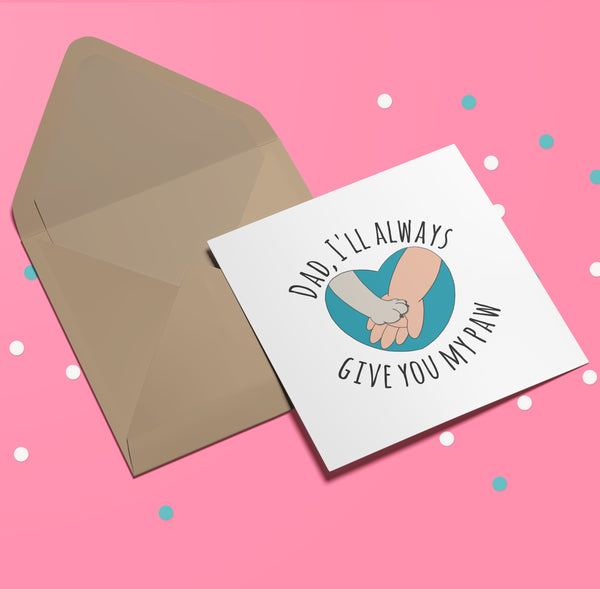 Cute Dog Dad Father's Day Card - Perfect for Dog Lovers