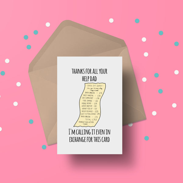 Funny Dad Can Fix It Father's Day Card - Humorous Greeting Card