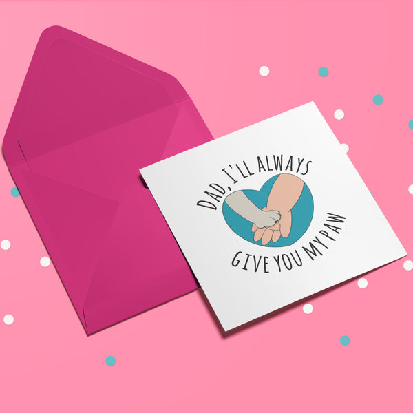 Cute Dog Dad Father's Day Card - Perfect for Dog Lovers
