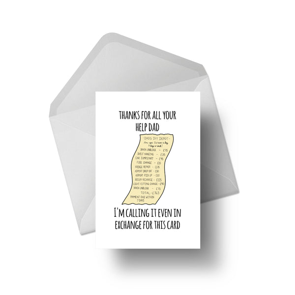 Funny Dad Can Fix It Father's Day Card - Humorous Greeting Card