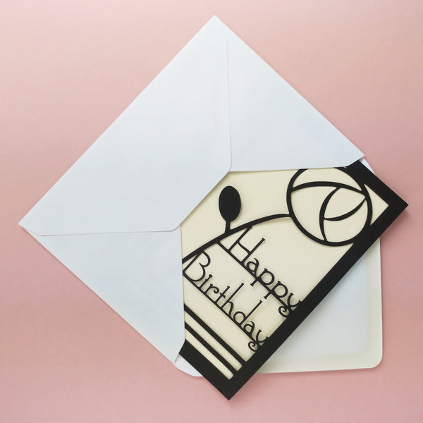 Art Deco Birthday Card - Elegant and Timeless Greeting