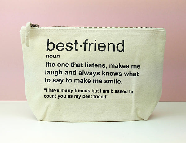 Best Friend Makeup Bag - Personalized Custom Gift