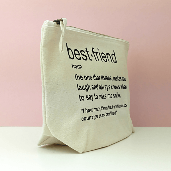 Best Friend Makeup Bag - Personalized Custom Gift