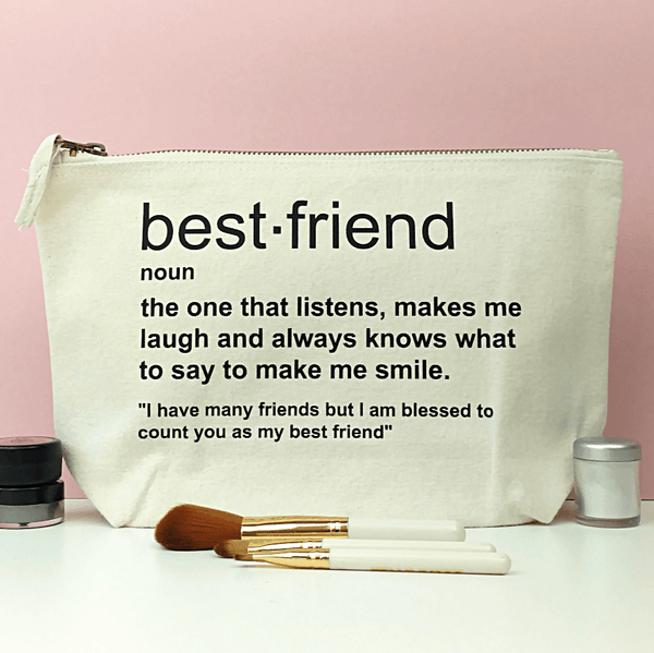 Best Friend Makeup Bag - Personalized Custom Gift