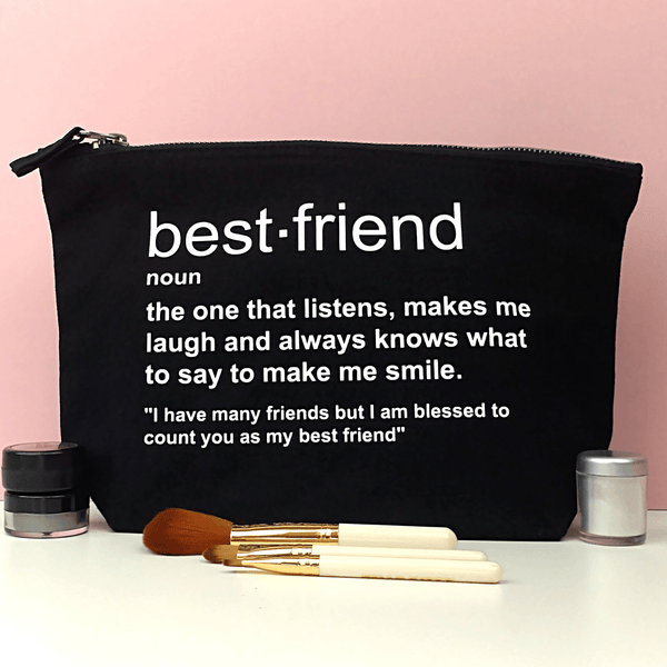 Best Friend Makeup Bag - Personalized Custom Gift