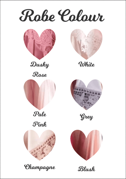 Boho Wedding Design Personalised Robes Robes ChibiChiDesign