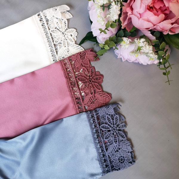 Personalized Bridal Dressing Gown - Boho Geometric Design