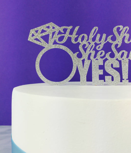Cheeky Engagement Cake Topper Cake Toppers ChibiChiDesign