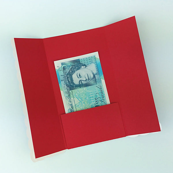 Santa Claus and Elf Gift Card Holder - Christmas Money Card