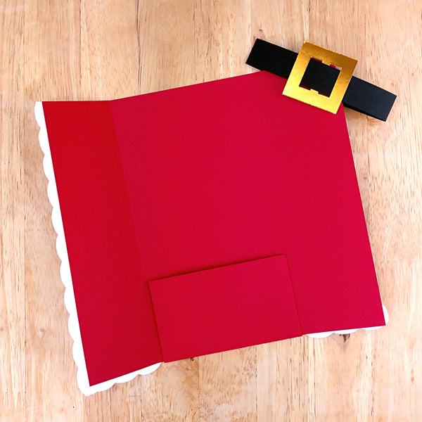 Santa Claus and Elf Gift Card Holder - Christmas Money Card