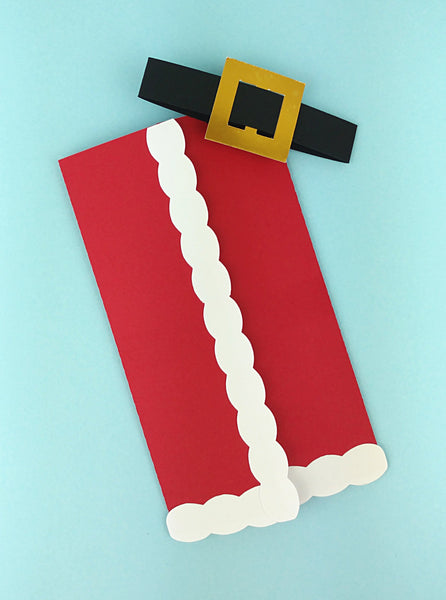 Santa Claus and Elf Gift Card Holder - Christmas Money Card