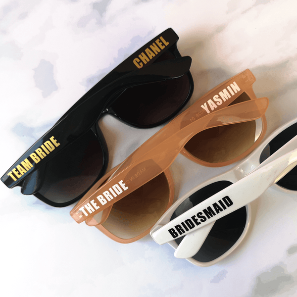 Custom Sunglasses - Perfect for Bachelorette Parties or Weddings