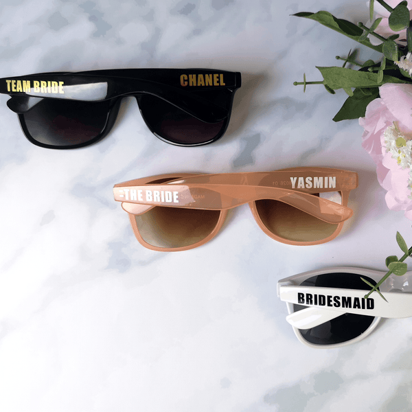 Custom Sunglasses - Perfect for Bachelorette Parties or Weddings
