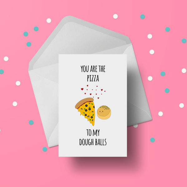 Funny Valentines card for Pizza Lovers Cards Chibi Chi Designs