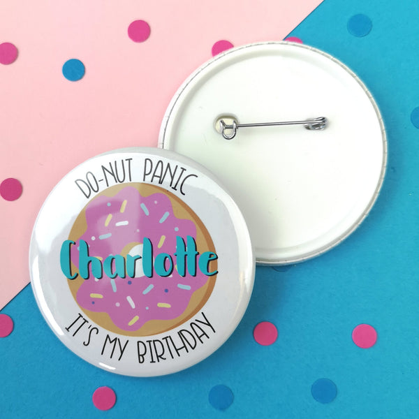Happy Birthday Name Badge Badges ChibiChiDesign