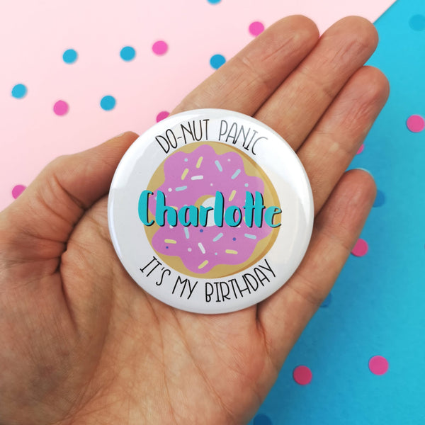 Happy Birthday Name Badge Badges ChibiChiDesign