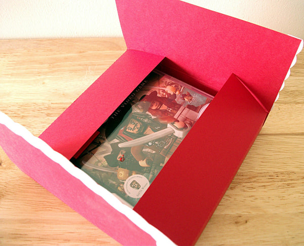 Holidays Christmas Santa CD and DS Sized Gift Box, Christmas Wrapping, Christmas Gift Box, Holiday Gift Box, Santa Gift Box ChibiChiDesign