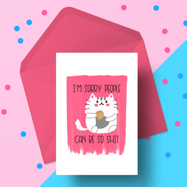 Naughty Cat Card Cards Chibi Chi Designs