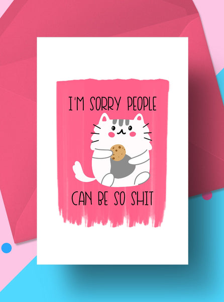 Naughty Cat Card Cards Chibi Chi Designs
