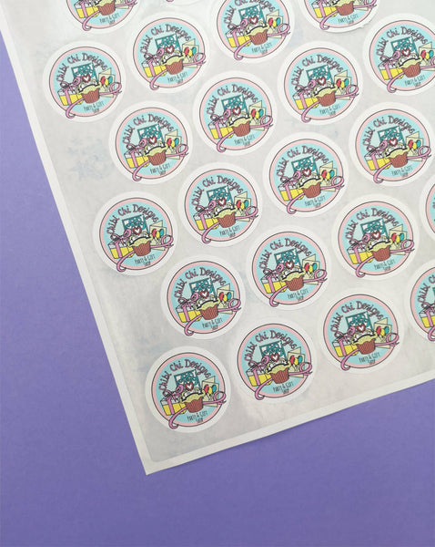 Packaging Stickers, Business Logo Stickers, Custom Logo Stickers, Round Stickers, Product Labels ChibiChiDesign