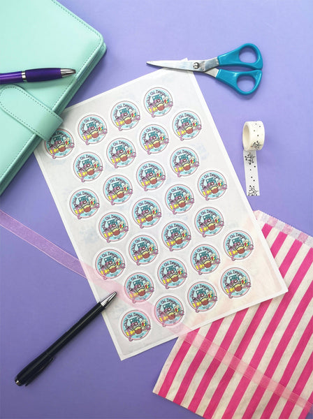 Packaging Stickers, Business Logo Stickers, Custom Logo Stickers, Round Stickers, Product Labels ChibiChiDesign