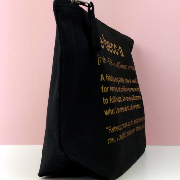Personalised Bridesmaid Makeup Bag Personalised Makeup Bag ChibiChiDesign