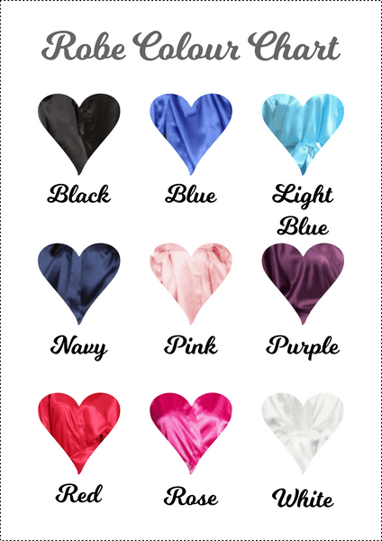 Personalised Bridesmaid Robes Robes ChibiChiDesign