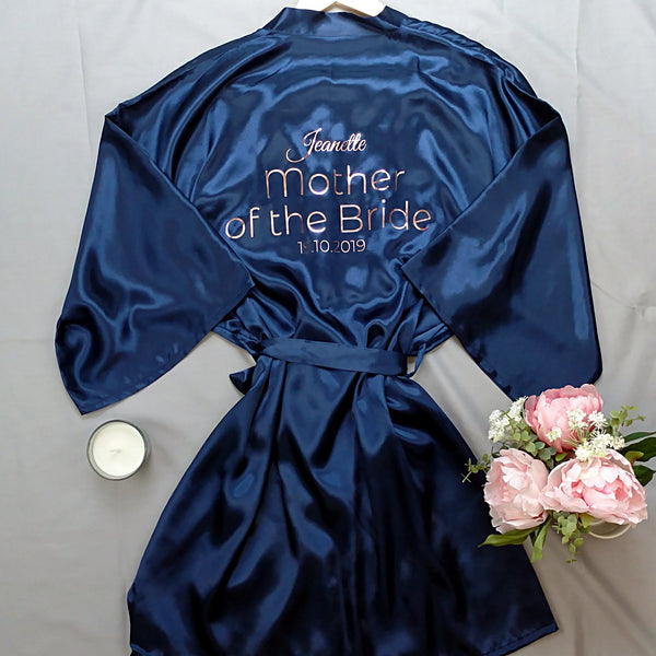Personalised Bridesmaid Robes Robes ChibiChiDesign