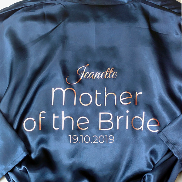 Personalised Bridesmaid Robes Robes ChibiChiDesign