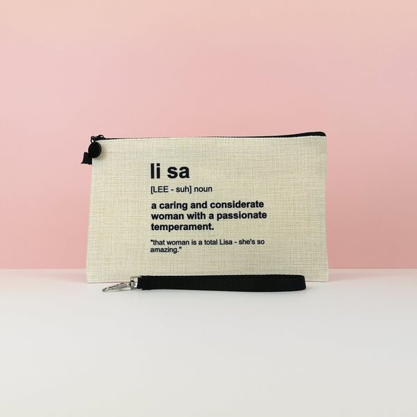 Personalised Name Meaning Makeup Bag Makeup Bags Chibi Chi Designs