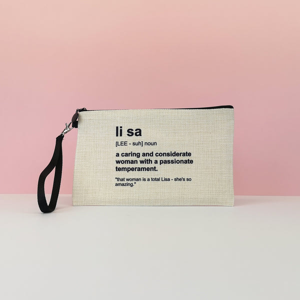 Personalised Name Meaning Makeup Bag Makeup Bags Chibi Chi Designs