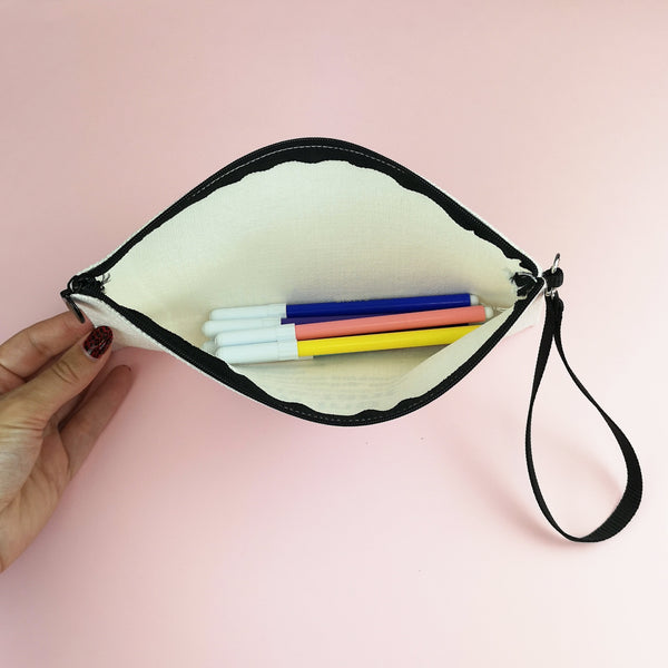 Plantable Teacher Card and Personalised Pencil Case Gift Set Accessory Bag Chibi Chi Designs