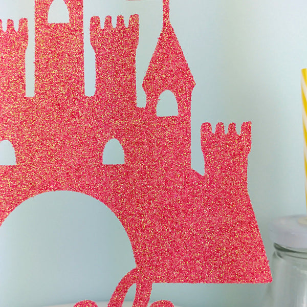 Princess Castle Name Cake Topper Name Cake Toppers ChibiChiDesign