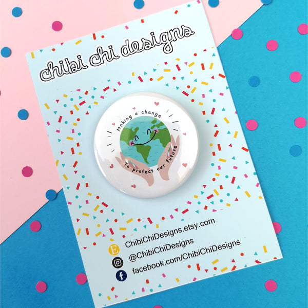 Save the plant badge Badges ChibiChiDesign