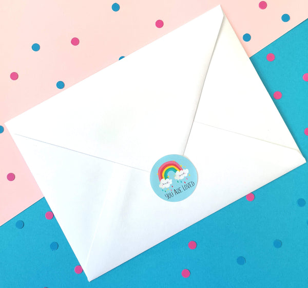 Thinking of You Card and Pocket Mirror Gift Badges Chibi Chi Designs