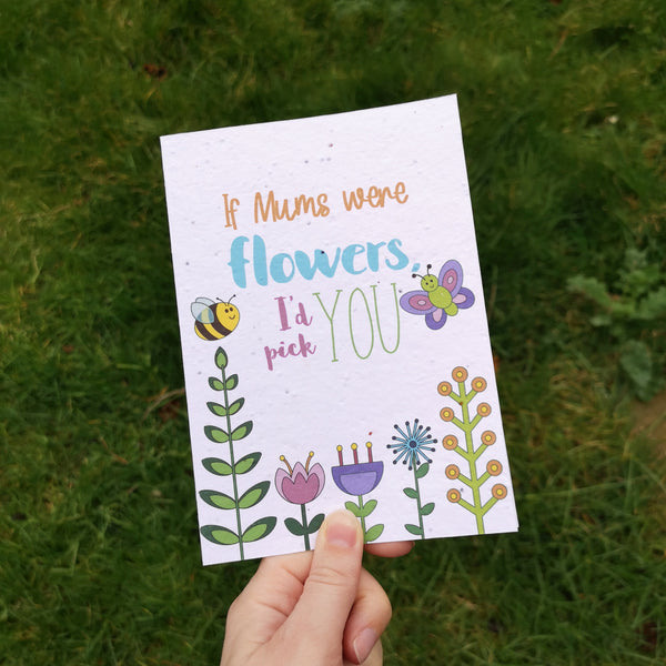 Unique Mothers Day Cards, made from Plantable Seed Card Cards Chibi Chi Designs