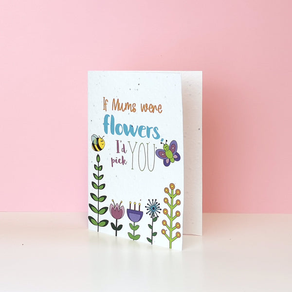 Unique Mothers Day Cards, made from Plantable Seed Card Cards Chibi Chi Designs