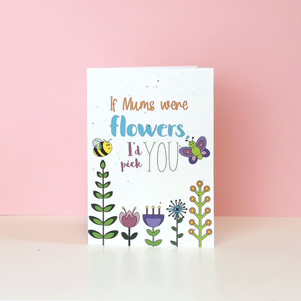 Unique Mothers Day Cards, made from Plantable Seed Card Cards Chibi Chi Designs