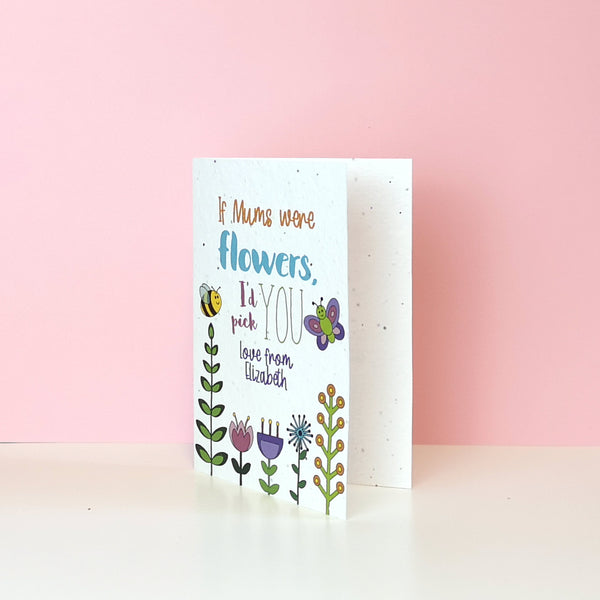 Unique Mothers Day Cards, made from Plantable Seed Card Cards Chibi Chi Designs