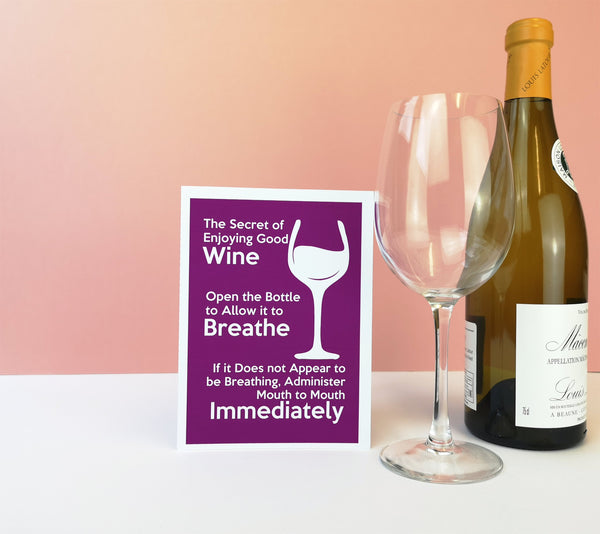 Wine Cards, Funny Birthday Cards, Best Friend Birthday Card ChibiChiDesign