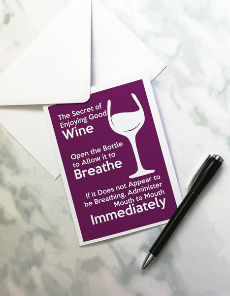 Wine Cards, Funny Birthday Cards, Best Friend Birthday Card ChibiChiDesign